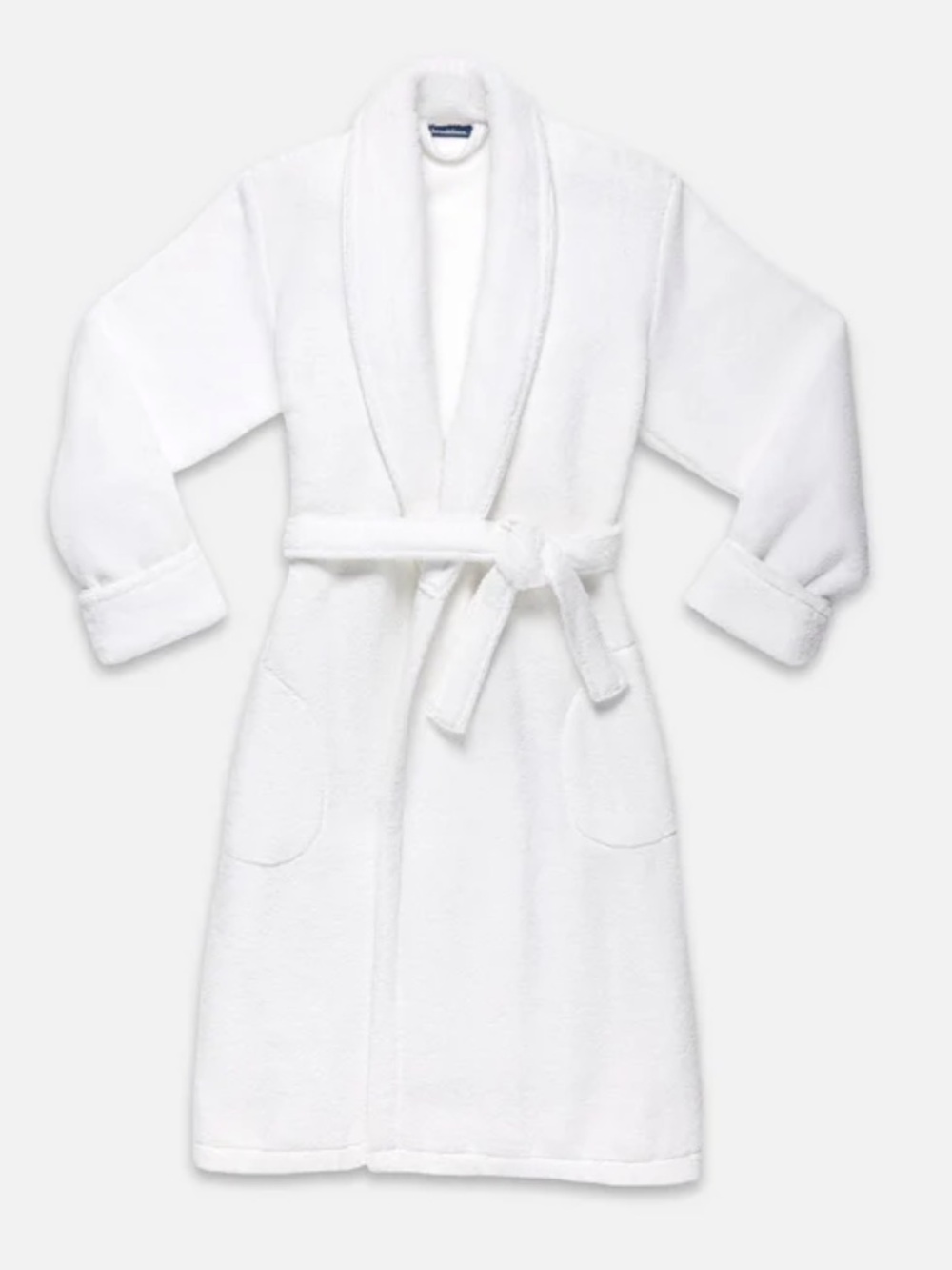 Brand New Brooklinen Pink/White Stripe Plush Bath Robe - Picture 5 of 5